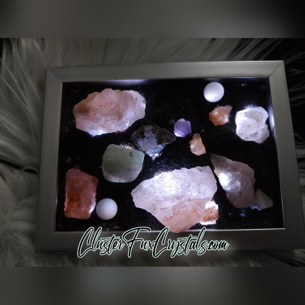 Led Lighted Crystal Gemstone Sand Garden
